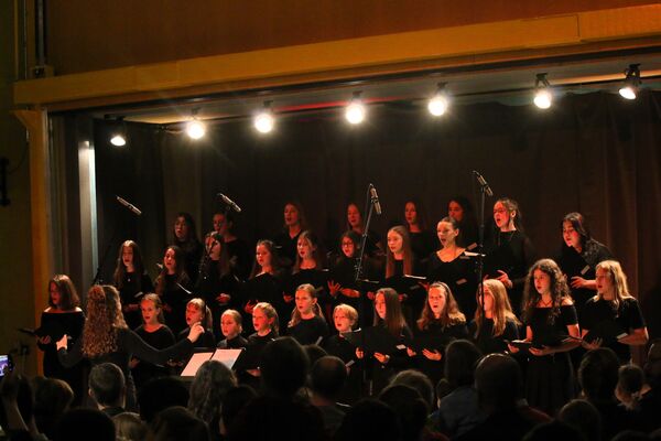 Mit klassischen und modernen Liedern auf Weihnachten eingestimmt hat der Chor des Remchinger Gymnasiums. Foto: Zachmann 