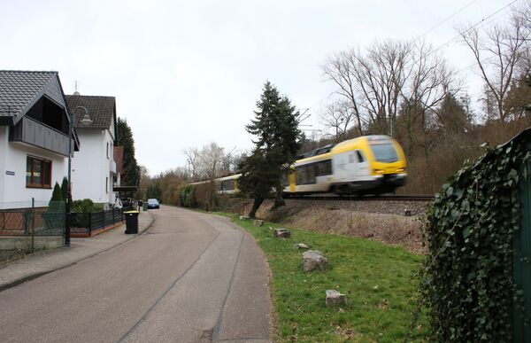 Mehrheitlich abgelehnt hat der Remchinger Gemeinderat weitere Planungen für Lärmschutzwände entlang der Bahntrasse. Auch die Anwohner waren mehrheitlich dagegen – insbesondere, da auf der Singener Seite aufgrund der topografischen Begebenheiten eine drei Meter hohe Wand keinen Sinn machen würde oder man auf eine sechs Meter hohe Wand blicken würde. Foto: Zachmann (Archiv) 